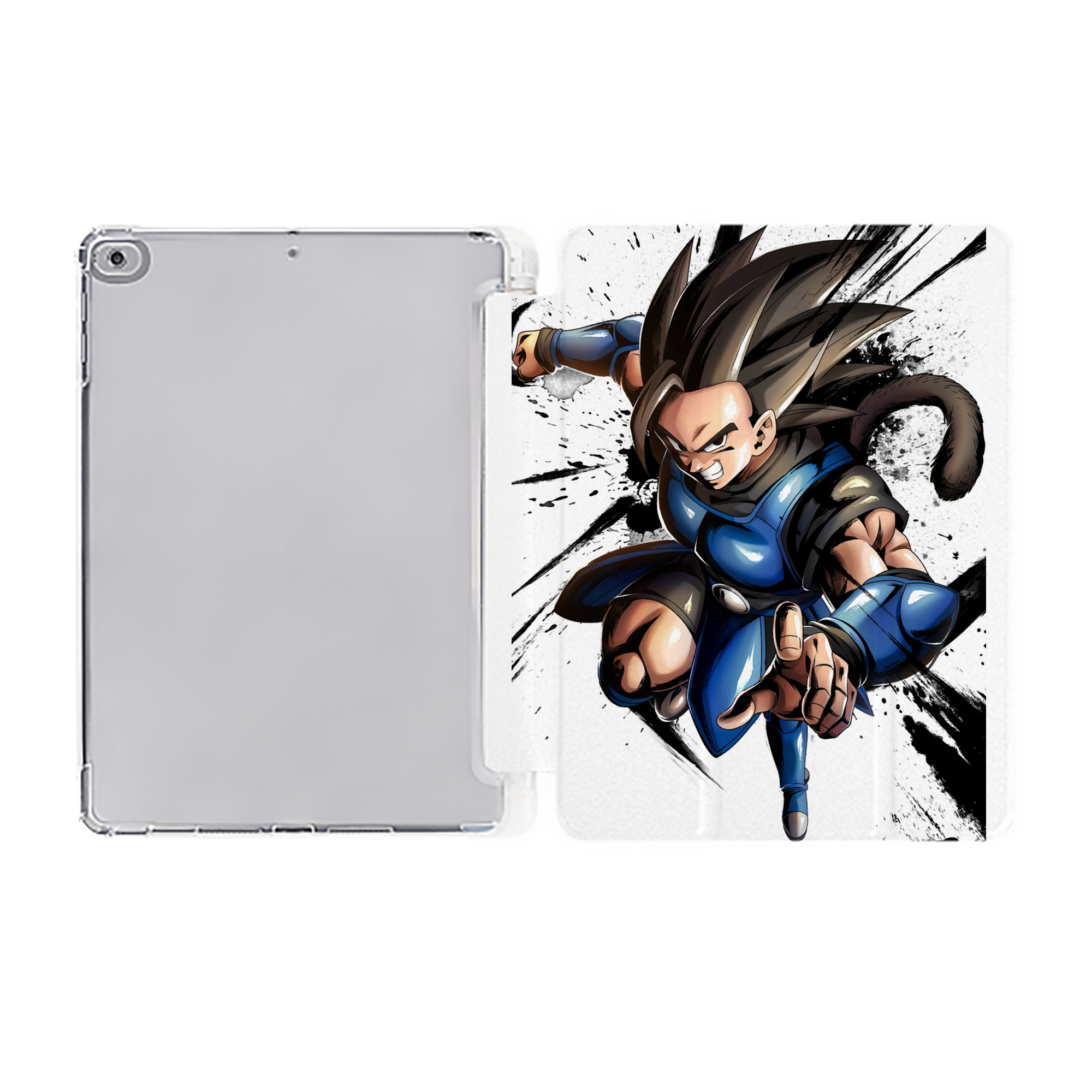 （画像用） ドラゴンボール ベジータ四世（Bejīta Yonsei）DRAGON BALL Vegeta IV IPad ケース ペン収納付き 三つ折りスタンド PUレザー×シリコン 対応機種9.5/10.5/10.9インチ